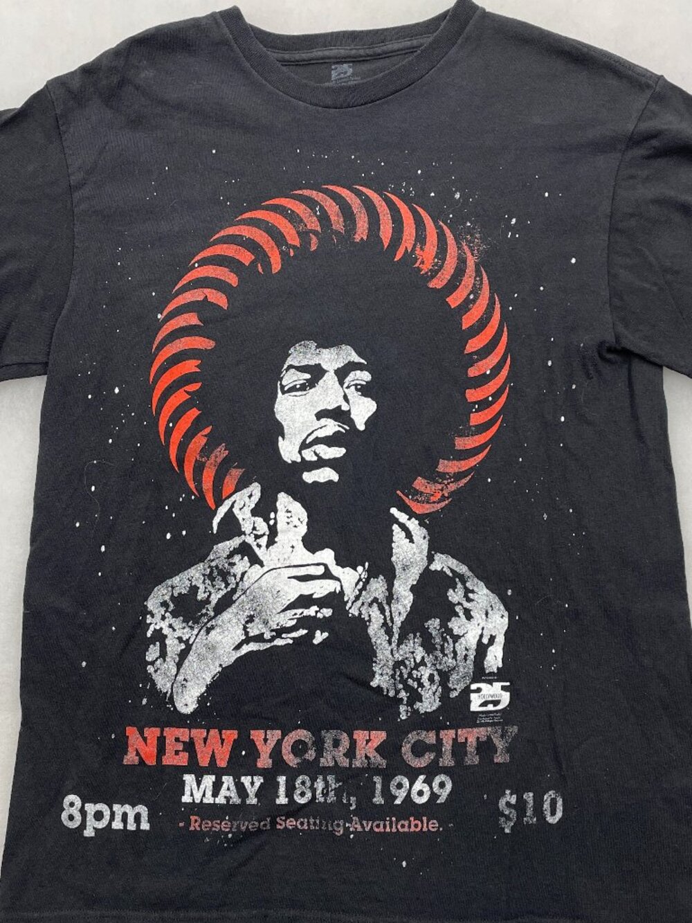 Jimi Hendrix New York NYC 1969 Concert Tour Tee Rock Band T-Shirt Freeze Men’s M